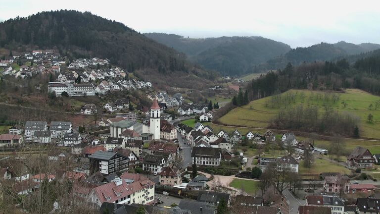 Dieses Bild zeigt eine Webcam-Aufnahme von Ottenhöfen, aufgenommen am Freitag, den 20.02.2026 um 16:20 Uhr