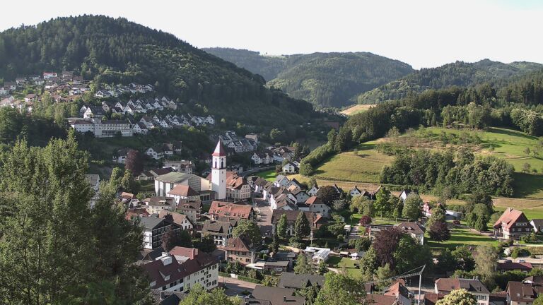 Dieses Bild zeigt eine Webcam-Aufnahme von Ottenhöfen, aufgenommen am Freitag, den 19.06.2026 um 08:00 Uhr