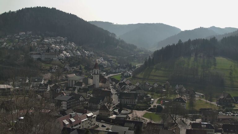 Dieses Bild zeigt eine Webcam-Aufnahme von Ottenhöfen, aufgenommen am Samstag, den 07.03.2026 um 12:40 Uhr