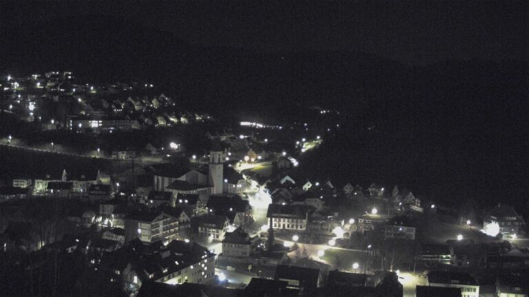 Dieses Bild zeigt eine Webcam-Aufnahme von Ottenhöfen, aufgenommen am Freitag, den 20.03.2026 um 23:00 Uhr