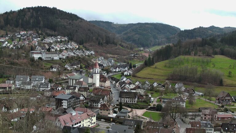 Dieses Bild zeigt eine Webcam-Aufnahme von Ottenhöfen, aufgenommen am Samstag, den 14.03.2026 um 17:10 Uhr