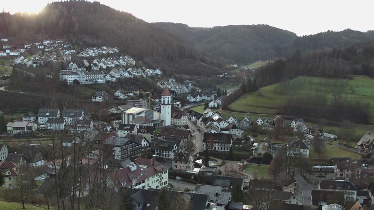 Dieses Bild zeigt eine Webcam-Aufnahme von Ottenhöfen, aufgenommen am Mittwoch, den 17.12.2025 um 09:30 Uhr