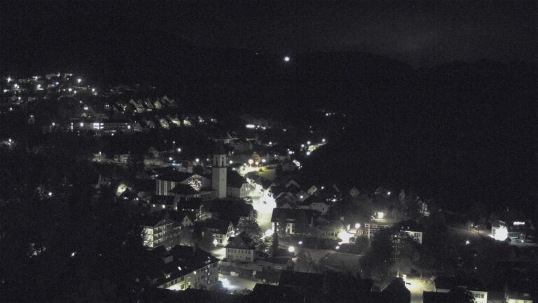 Dieses Bild zeigt eine Webcam-Aufnahme von Ottenhöfen, aufgenommen am Freitag, den 16.10.2026 um 23:00 Uhr