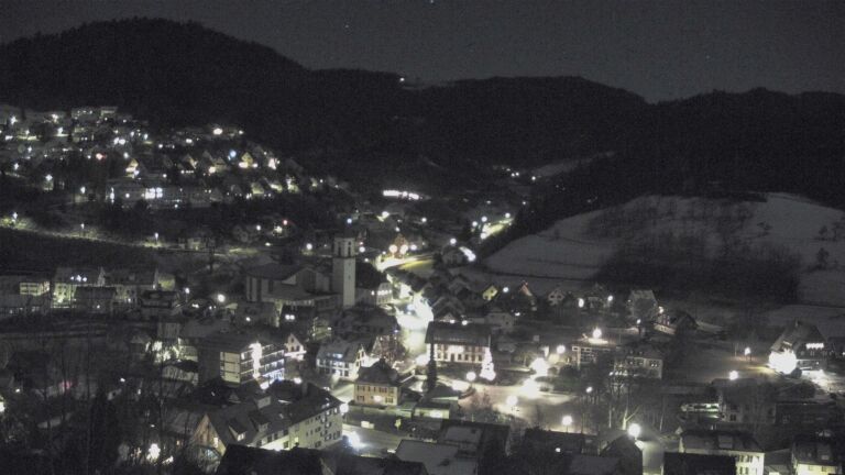 Dieses Bild zeigt eine Webcam-Aufnahme von Ottenhöfen, aufgenommen am Dienstag, den 30.12.2025 um 23:30 Uhr