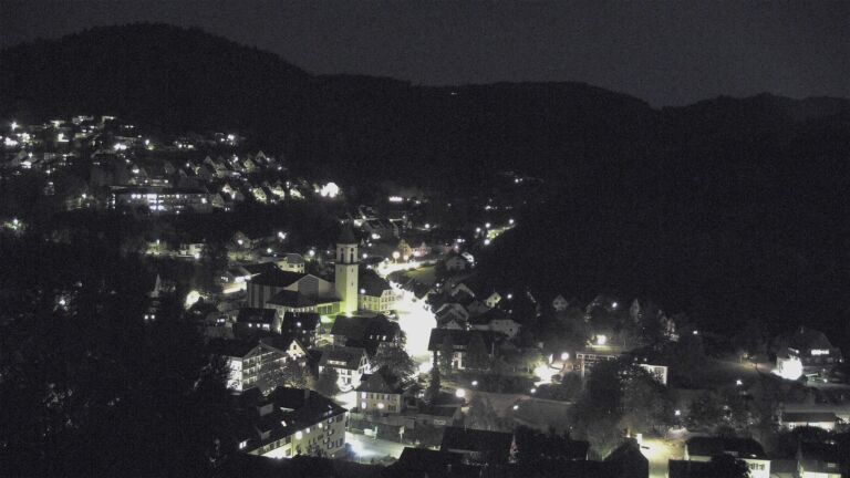 Dieses Bild zeigt eine Webcam-Aufnahme von Ottenhöfen, aufgenommen am Freitag, den 02.10.2026 um 20:10 Uhr