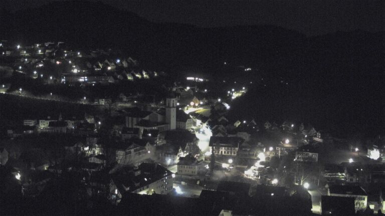 Dieses Bild zeigt eine Webcam-Aufnahme von Ottenhöfen, aufgenommen am Freitag, den 12.12.2025 um 01:00 Uhr