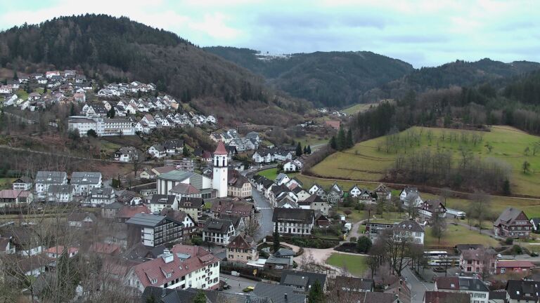 Dieses Bild zeigt eine Webcam-Aufnahme von Ottenhöfen, aufgenommen am Montag, den 16.02.2026 um 07:40 Uhr