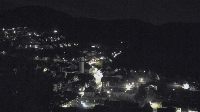 Dieses Bild zeigt eine Webcam-Aufnahme von Ottenhöfen, aufgenommen am Freitag, den 16.10.2026 um 00:00 Uhr