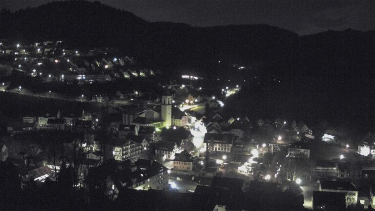 Dieses Bild zeigt eine Webcam-Aufnahme von Ottenhöfen, aufgenommen am Freitag, den 12.12.2025 um 05:00 Uhr