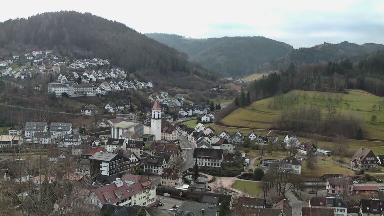 Dieses Bild zeigt eine Webcam-Aufnahme von Ottenhöfen, aufgenommen am Montag, den 09.02.2026 um 08:40 Uhr