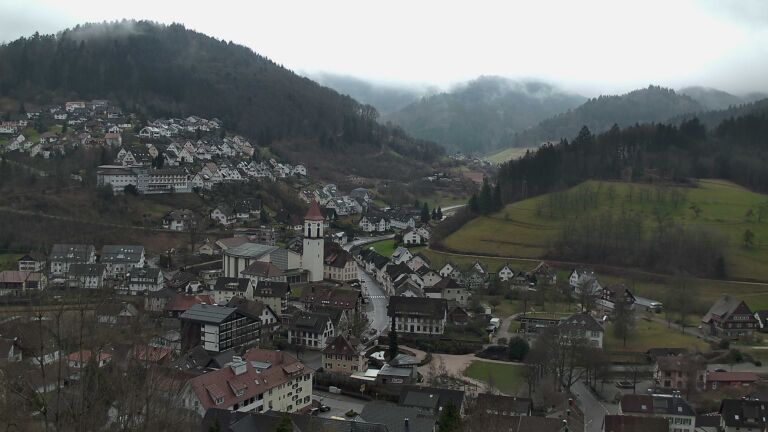 Dieses Bild zeigt eine Webcam-Aufnahme von Ottenhöfen, aufgenommen am Freitag, den 20.02.2026 um 14:50 Uhr