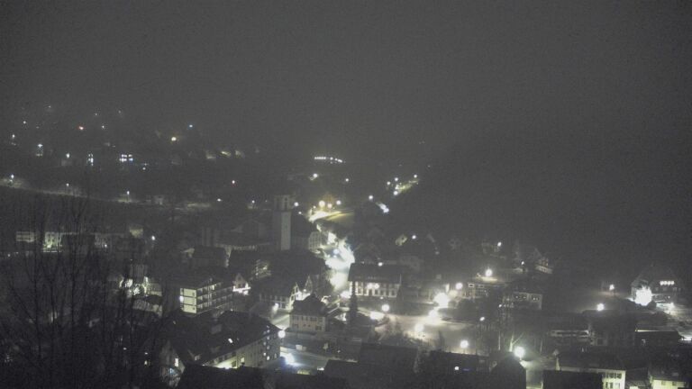 Dieses Bild zeigt eine Webcam-Aufnahme von Ottenhöfen, aufgenommen am Sonntag, den 28.12.2025 um 04:00 Uhr