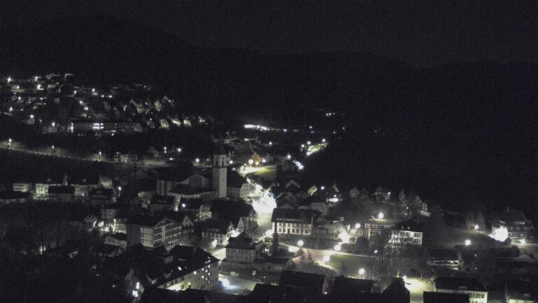 Dieses Bild zeigt eine Webcam-Aufnahme von Ottenhöfen, aufgenommen am Mittwoch, den 08.04.2026 um 00:30 Uhr