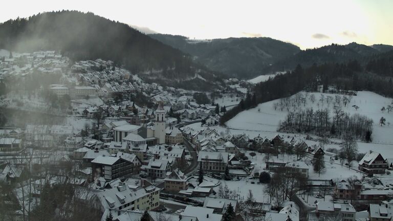 Dieses Bild zeigt eine Webcam-Aufnahme von Ottenhöfen, aufgenommen am Mittwoch, den 07.01.2026 um 08:20 Uhr