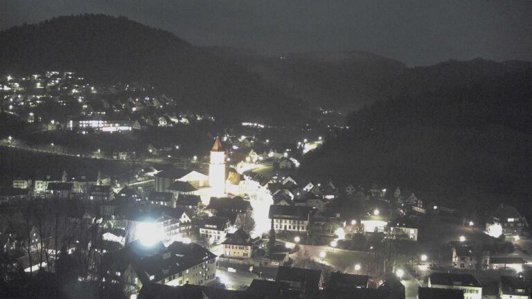 Dieses Bild zeigt eine Webcam-Aufnahme von Ottenhöfen, aufgenommen am Donnerstag, den 29.01.2026 um 18:30 Uhr