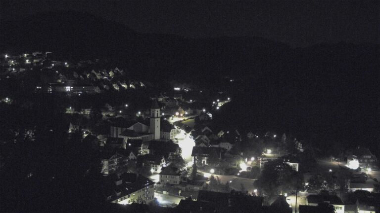 Dieses Bild zeigt eine Webcam-Aufnahme von Ottenhöfen, aufgenommen am Donnerstag, den 09.07.2026 um 01:30 Uhr