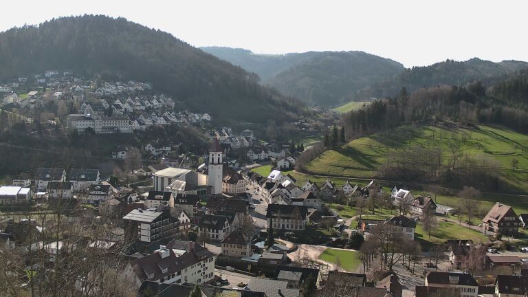 Dieses Bild zeigt eine Webcam-Aufnahme von Ottenhöfen, aufgenommen am Mittwoch, den 18.03.2026 um 09:50 Uhr