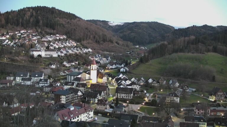 Dieses Bild zeigt eine Webcam-Aufnahme von Ottenhöfen, aufgenommen am Mittwoch, den 01.04.2026 um 20:20 Uhr