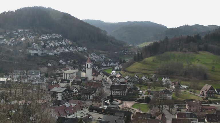 Dieses Bild zeigt eine Webcam-Aufnahme von Ottenhöfen, aufgenommen am Samstag, den 07.03.2026 um 09:30 Uhr