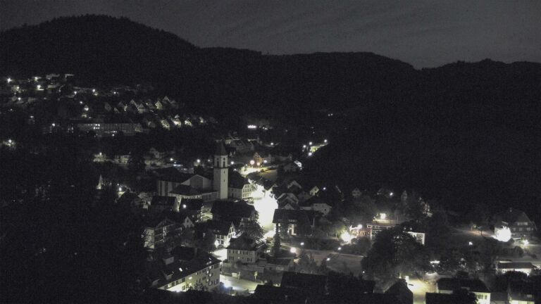 Dieses Bild zeigt eine Webcam-Aufnahme von Ottenhöfen, aufgenommen am Donnerstag, den 27.08.2026 um 03:30 Uhr
