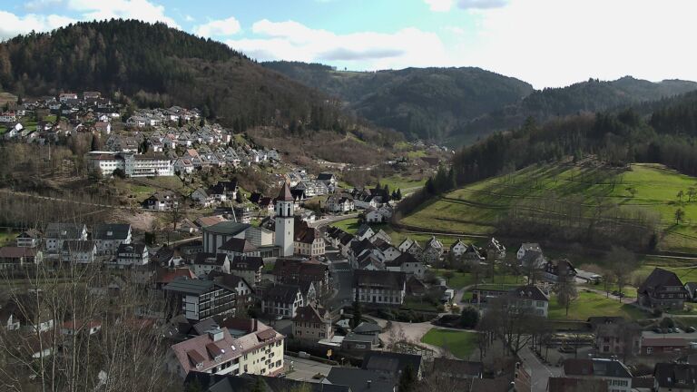 Dieses Bild zeigt eine Webcam-Aufnahme von Ottenhöfen, aufgenommen am Donnerstag, den 12.03.2026 um 14:50 Uhr