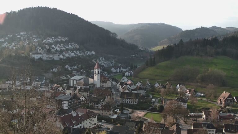 Dieses Bild zeigt eine Webcam-Aufnahme von Ottenhöfen, aufgenommen am Montag, den 23.03.2026 um 08:00 Uhr