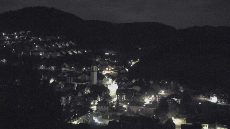 Dieses Bild zeigt eine Webcam-Aufnahme von Ottenhöfen, aufgenommen am Donnerstag, den 01.10.2026 um 03:00 Uhr