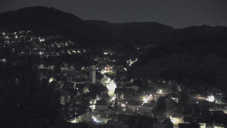 Dieses Bild zeigt eine Webcam-Aufnahme von Ottenhöfen, aufgenommen am Mittwoch, den 30.09.2026 um 03:30 Uhr
