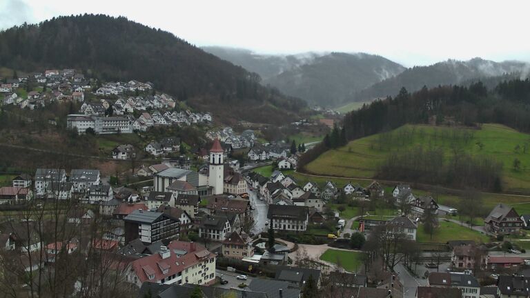 Dieses Bild zeigt eine Webcam-Aufnahme von Ottenhöfen, aufgenommen am Samstag, den 14.03.2026 um 11:50 Uhr