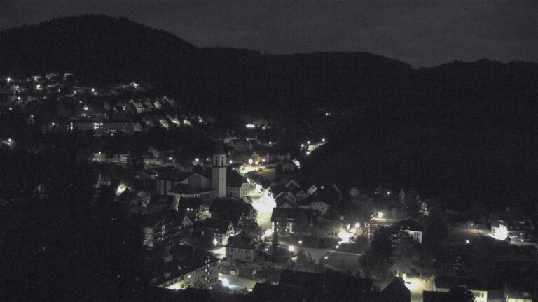 Dieses Bild zeigt eine Webcam-Aufnahme von Ottenhöfen, aufgenommen am Donnerstag, den 01.10.2026 um 02:30 Uhr