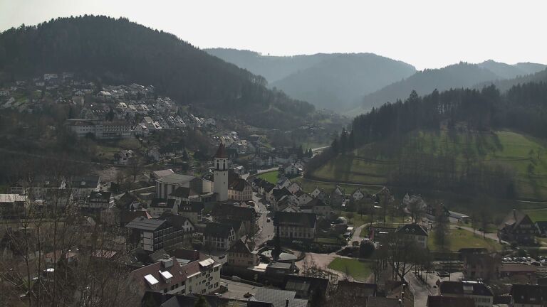 Dieses Bild zeigt eine Webcam-Aufnahme von Ottenhöfen, aufgenommen am Samstag, den 07.03.2026 um 12:20 Uhr