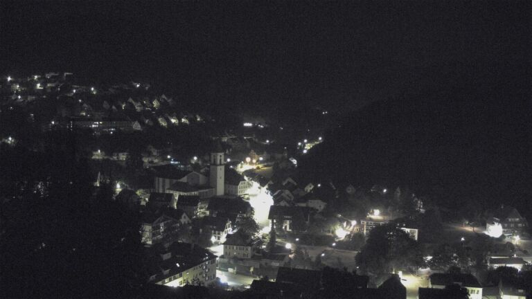Dieses Bild zeigt eine Webcam-Aufnahme von Ottenhöfen, aufgenommen am Montag, den 17.08.2026 um 04:00 Uhr