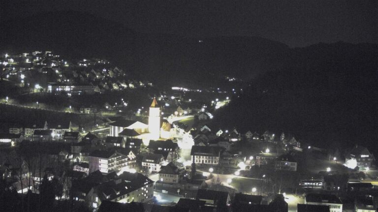 Dieses Bild zeigt eine Webcam-Aufnahme von Ottenhöfen, aufgenommen am Samstag, den 21.03.2026 um 19:40 Uhr