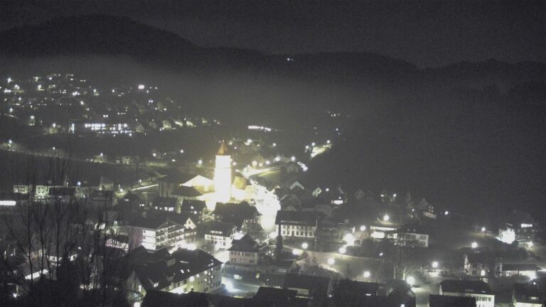 Dieses Bild zeigt eine Webcam-Aufnahme von Ottenhöfen, aufgenommen am Donnerstag, den 05.02.2026 um 20:10 Uhr