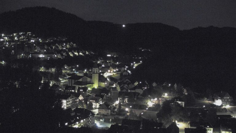 Dieses Bild zeigt eine Webcam-Aufnahme von Ottenhöfen, aufgenommen am Samstag, den 12.09.2026 um 20:50 Uhr