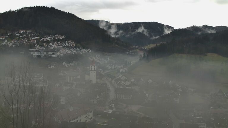 Dieses Bild zeigt eine Webcam-Aufnahme von Ottenhöfen, aufgenommen am Montag, den 02.02.2026 um 11:10 Uhr