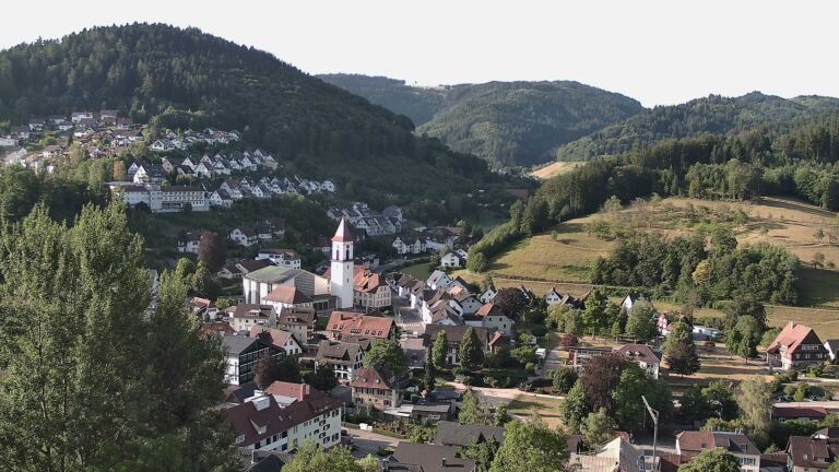 Dieses Bild zeigt eine Webcam-Aufnahme von Ottenhöfen, aufgenommen am Montag, den 20.07.2026 um 08:00 Uhr