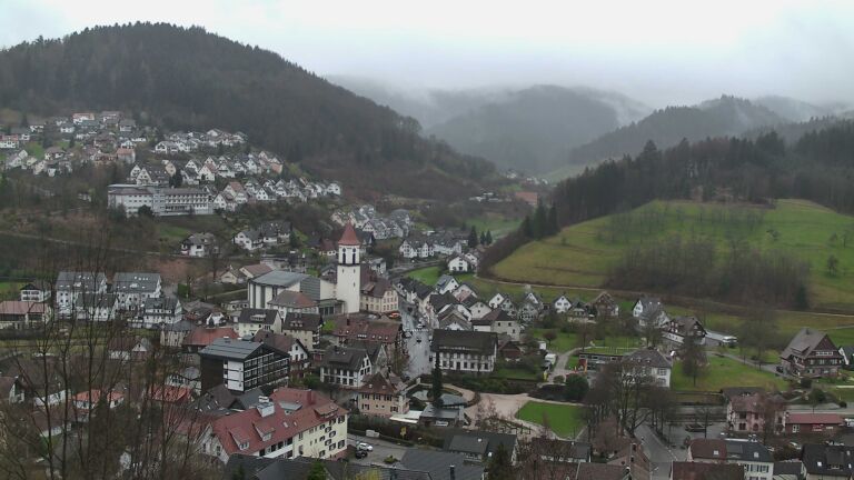 Dieses Bild zeigt eine Webcam-Aufnahme von Ottenhöfen, aufgenommen am Samstag, den 14.03.2026 um 09:20 Uhr