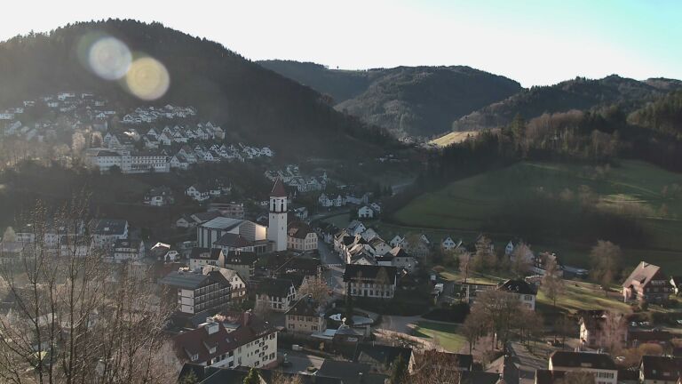 Dieses Bild zeigt eine Webcam-Aufnahme von Ottenhöfen, aufgenommen am Mittwoch, den 25.02.2026 um 09:00 Uhr