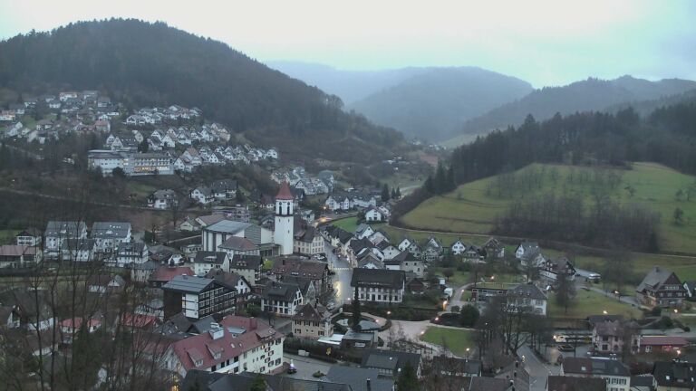 Dieses Bild zeigt eine Webcam-Aufnahme von Ottenhöfen, aufgenommen am Sonntag, den 22.02.2026 um 07:20 Uhr