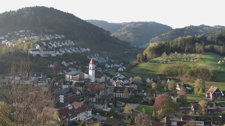 Dieses Bild zeigt eine Webcam-Aufnahme von Ottenhöfen, aufgenommen am Mittwoch, den 15.04.2026 um 07:50 Uhr