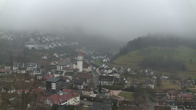 Dieses Bild zeigt eine Webcam-Aufnahme von Ottenhöfen, aufgenommen am Dienstag, den 03.02.2026 um 10:00 Uhr