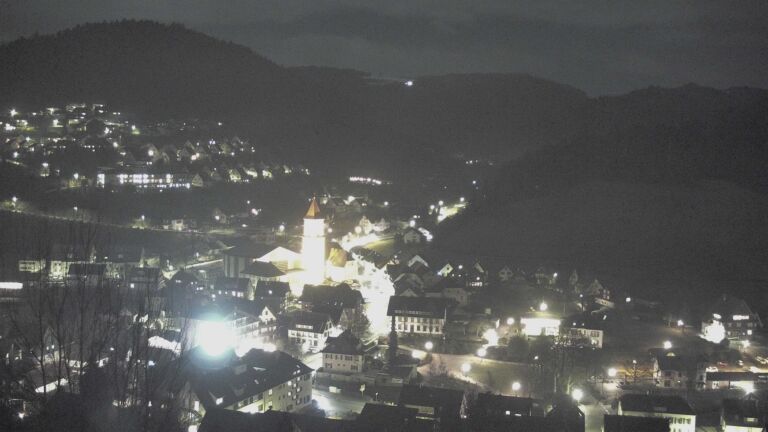 Dieses Bild zeigt eine Webcam-Aufnahme von Ottenhöfen, aufgenommen am Donnerstag, den 29.01.2026 um 19:50 Uhr