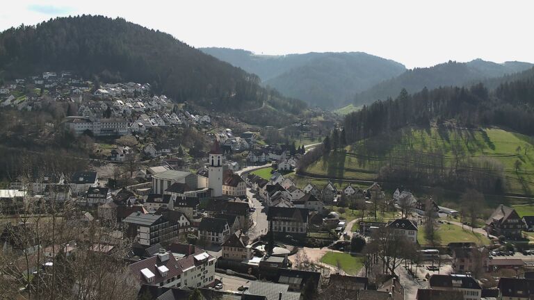 Dieses Bild zeigt eine Webcam-Aufnahme von Ottenhöfen, aufgenommen am Dienstag, den 03.03.2026 um 12:10 Uhr