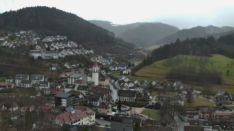 Dieses Bild zeigt eine Webcam-Aufnahme von Ottenhöfen, aufgenommen am Freitag, den 30.01.2026 um 16:20 Uhr