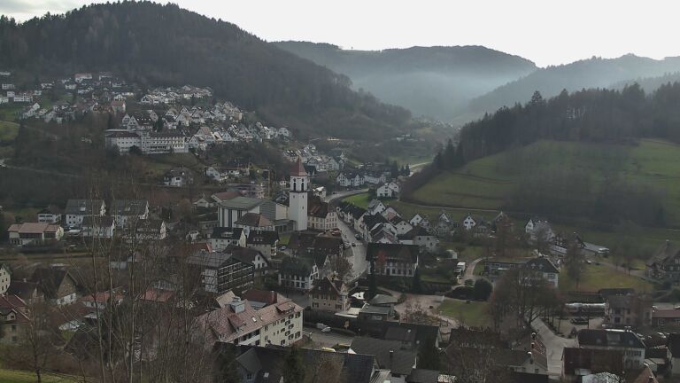 Dieses Bild zeigt eine Webcam-Aufnahme von Ottenhöfen, aufgenommen am Samstag, den 20.12.2025 um 13:30 Uhr