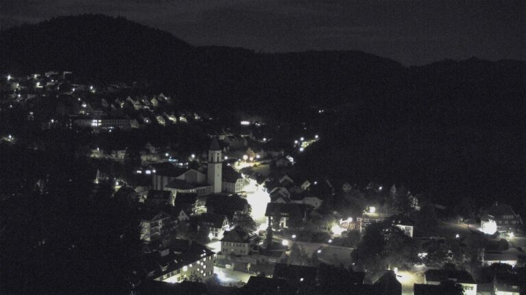 Dieses Bild zeigt eine Webcam-Aufnahme von Ottenhöfen, aufgenommen am Donnerstag, den 03.09.2026 um 01:00 Uhr