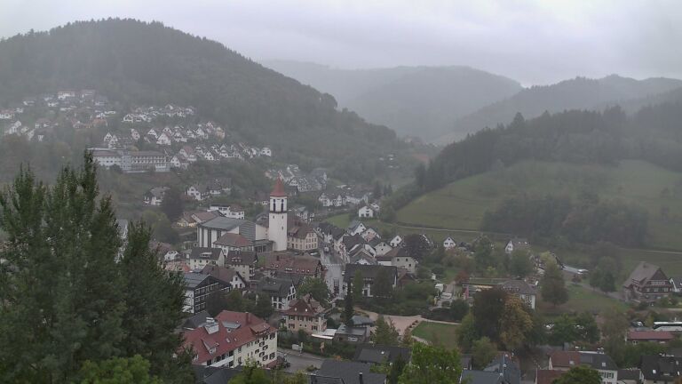 Dieses Bild zeigt eine Webcam-Aufnahme von Ottenhöfen, aufgenommen am Donnerstag, den 08.10.2026 um 08:20 Uhr