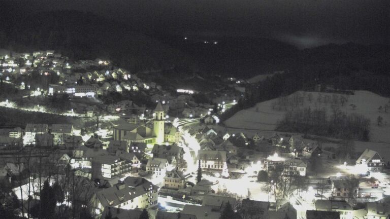 Dieses Bild zeigt eine Webcam-Aufnahme von Ottenhöfen, aufgenommen am Freitag, den 02.01.2026 um 07:10 Uhr