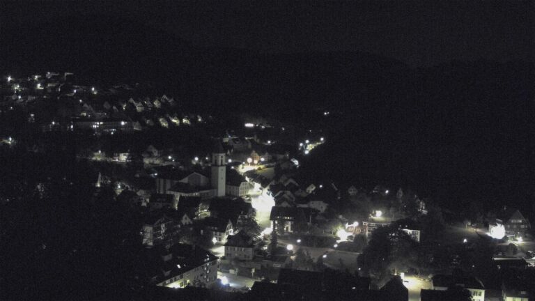 Dieses Bild zeigt eine Webcam-Aufnahme von Ottenhöfen, aufgenommen am Samstag, den 19.09.2026 um 03:30 Uhr